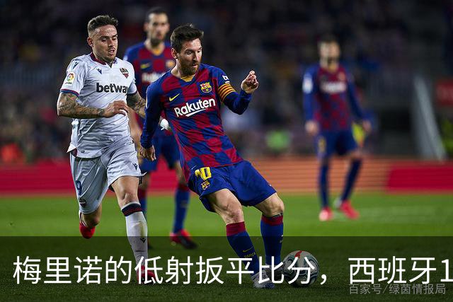 梅里诺的低射扳平比分，西班牙1-1战平对手